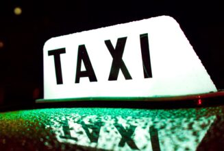 a night time taxi