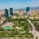panoramic view of tirana city