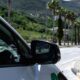 bee taxi car going from tirana to durres