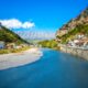 panoramic view of berat. A city near tirana