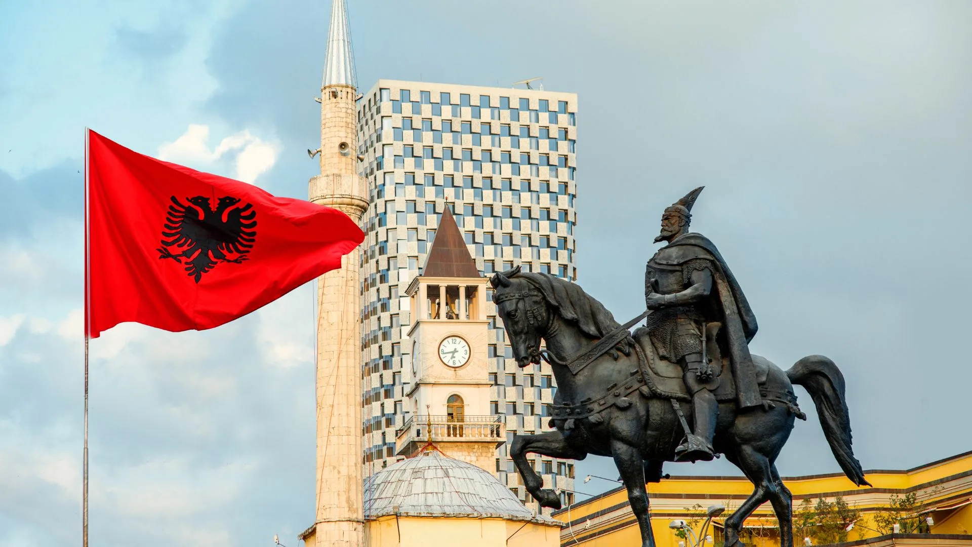 Statue in Tirana