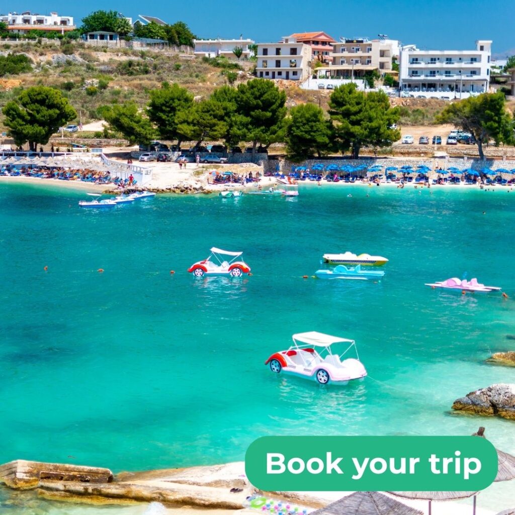 a day trip from tirana to a saranda beach